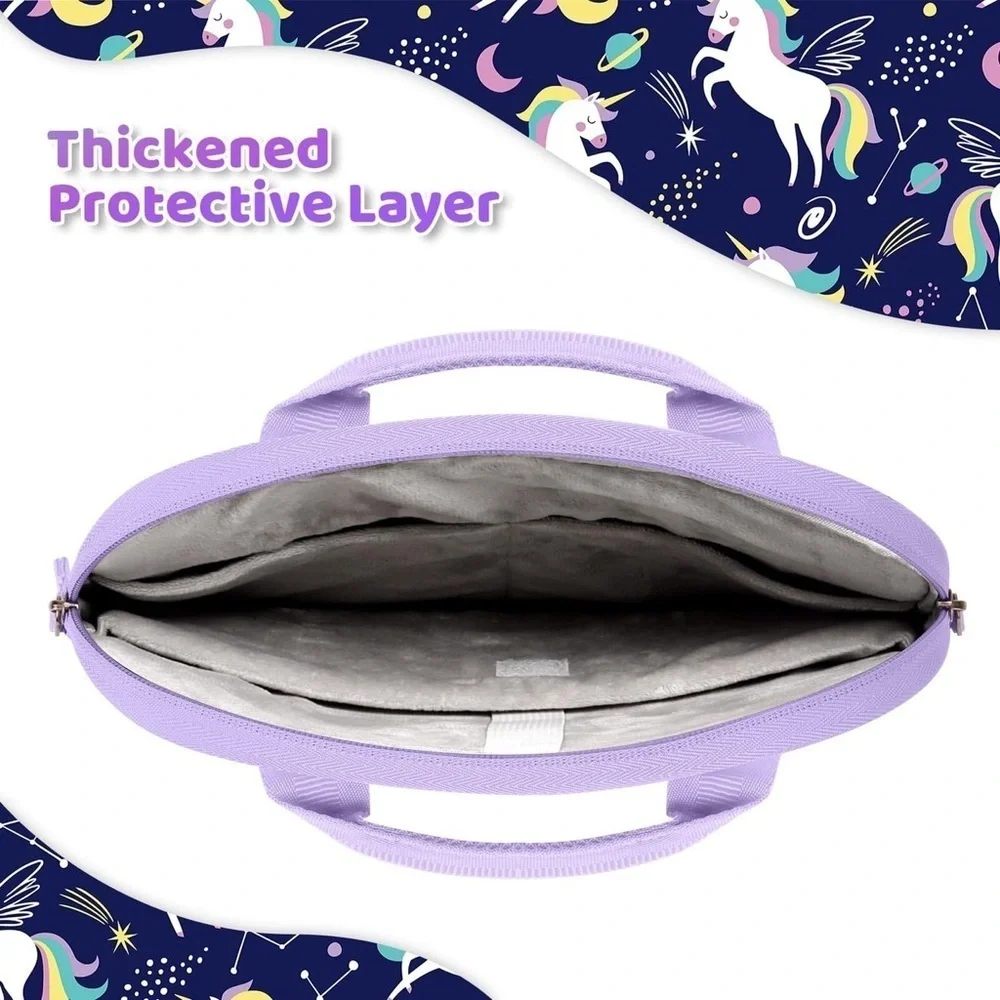 Unicorn Purple Tablet Bag 12.5 Inch